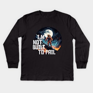 Inspiring Space Man: Motivational & Inspirational Quotes Kids Long Sleeve T-Shirt